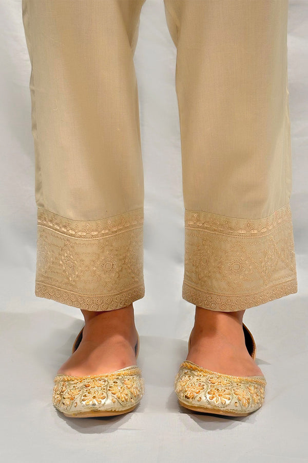 Embroidered Straight Pants - Prime Point Store