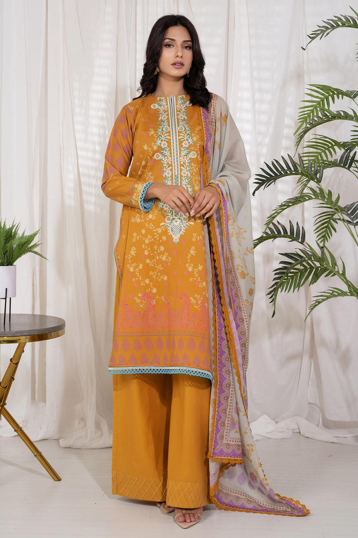 Unstitched Embroidered 3 Piece - Prime Point Store