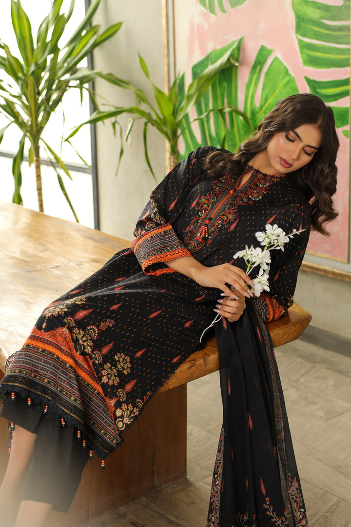 3 Pc Printed Lawn Unstitched - Prime Point Store
