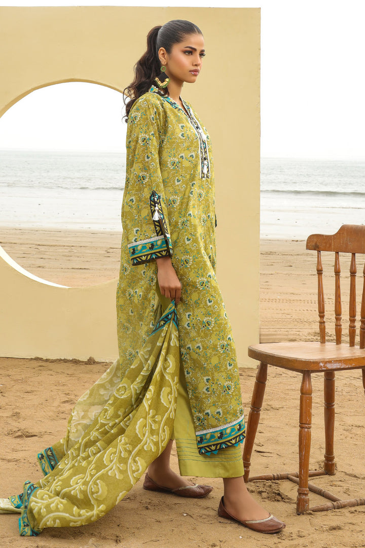 3 Pc Printed Lawn Unstitched - Prime Point Store