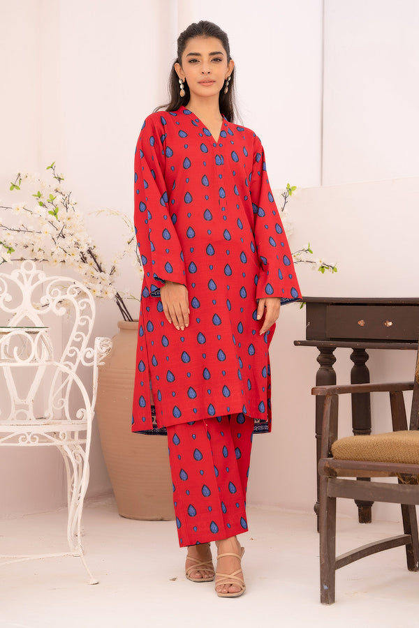 2 Pc Stitched Khaddar Printed Suit - Prime Point Store