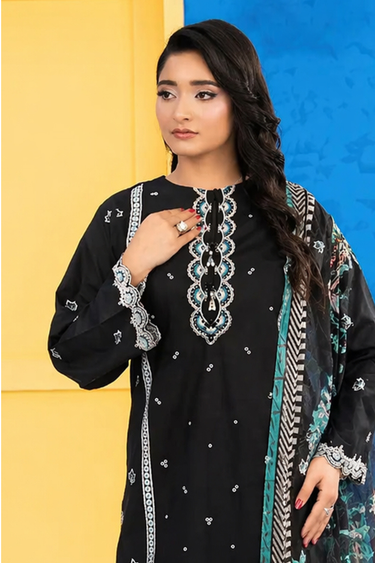 3 Piece - Embroidered Cambric Suit