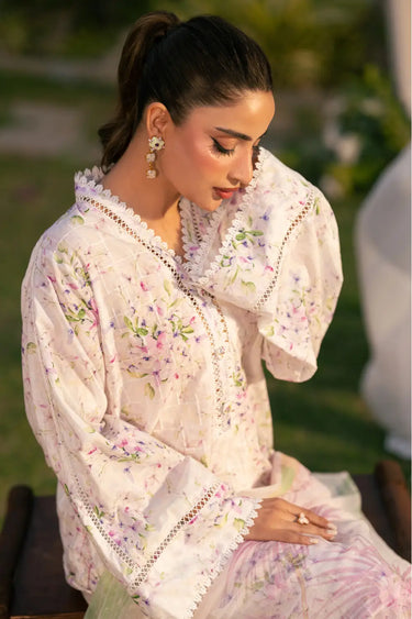 3 Piece - Embroidered Printkari Suit
