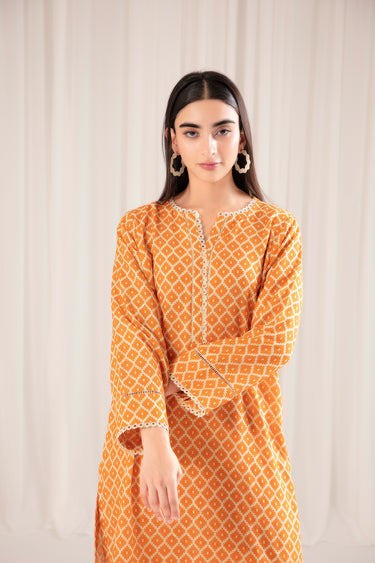 2 Piece - Printed Khaddar Suit