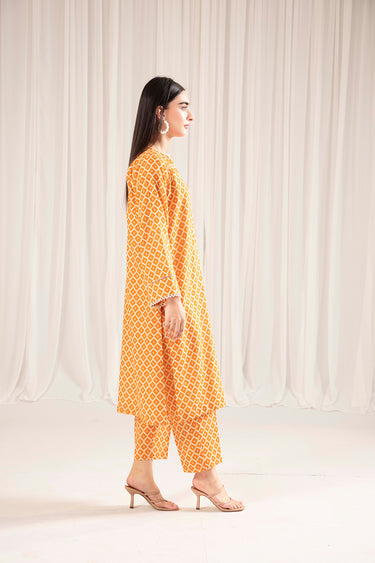 2 Piece - Printed Khaddar Suit
