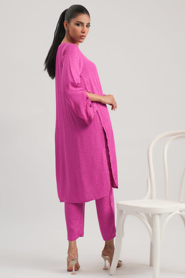 2 Pc Dobby Dyed Stitched Suit