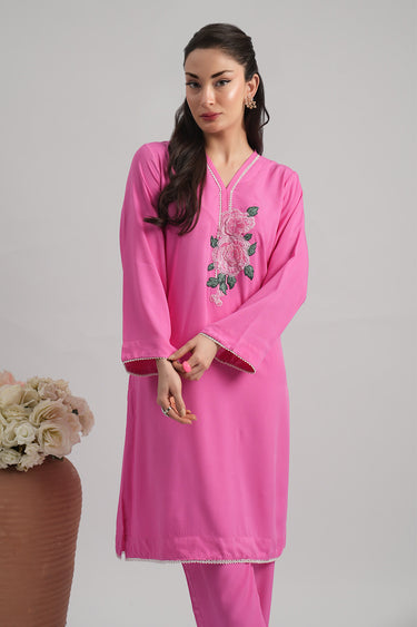 2 Pc Dobby Dyed Stitched Suit