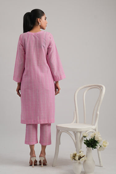2 Pc Dobby Dyed Stitched Suit
