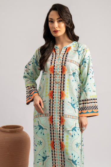 2 Pc Lawn Printed Stitched Suit