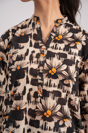 2 Pc Cotton Lawn Printed Stitched Suit