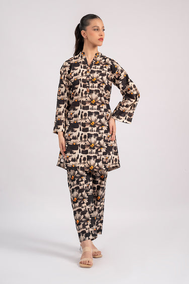2 Pc Cotton Lawn Printed Stitched Suit