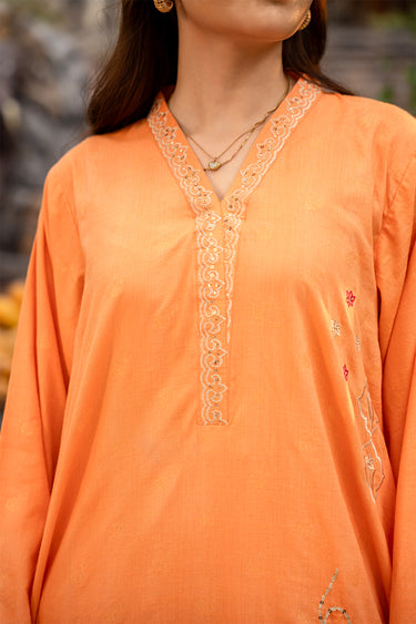 2 Piece - Embroidered Jacquard Suit