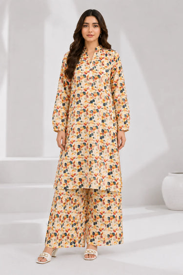 2 Piece - Printed Cotton Lawn Suit