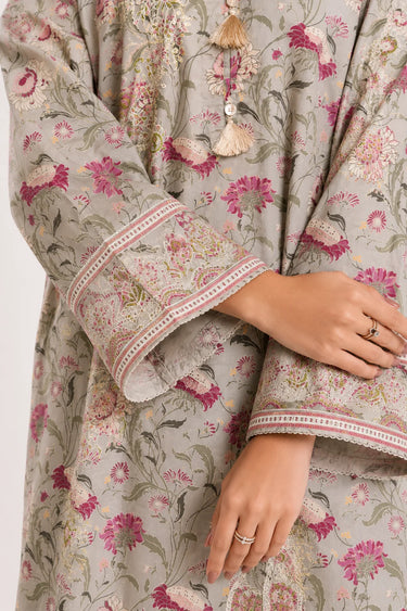 2 Piece - Printed Cambric Suit