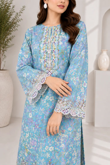 2 Piece - Embroidered Cotton Lawn Suit