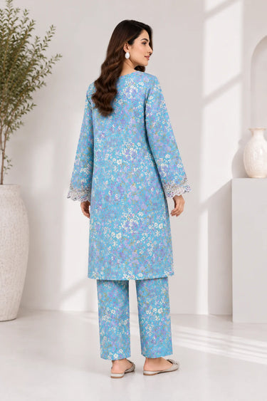 2 Piece - Embroidered Cotton Lawn Suit