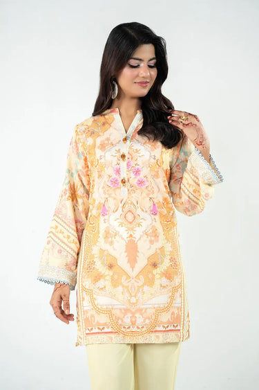 2 Piece - Printed Arabic Lawn Suit