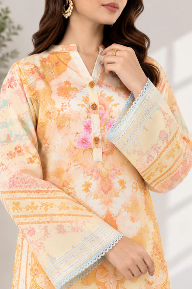 2 Piece - Printed Arabic Lawn Suit