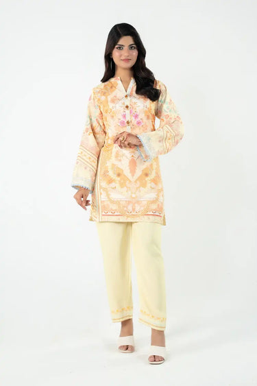 2 Piece - Printed Arabic Lawn Suit