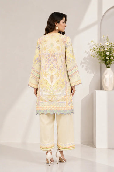 2 Piece - Printed Arabic Lawn Suit
