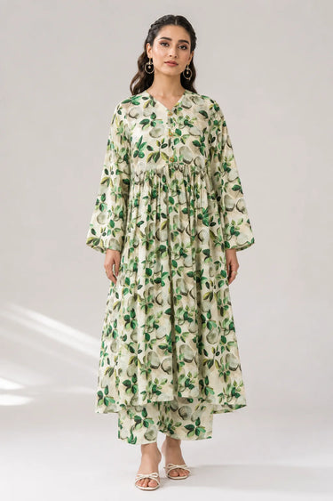 2 Piece - Printed Linen Suit