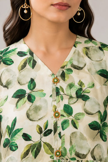 2 Piece - Printed Linen Suit