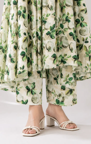 2 Piece - Printed Linen Suit