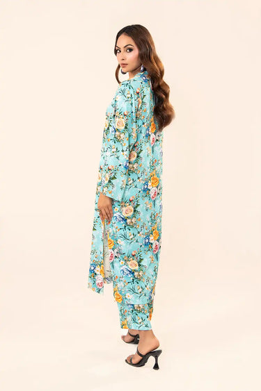 2 Piece - Printed Linen Suit
