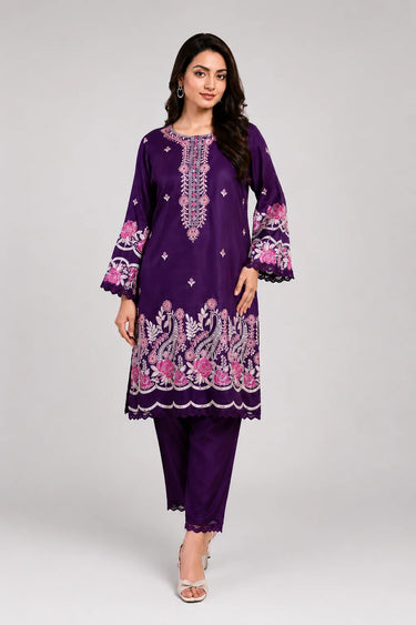2 Piece - Embroidered VISCOSE Suit