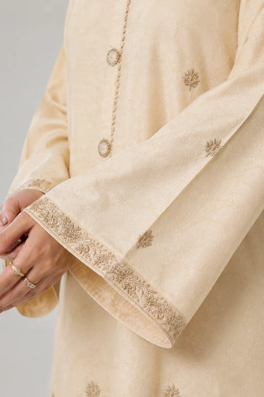 2 Piece - Embroidered Jacquard Suit