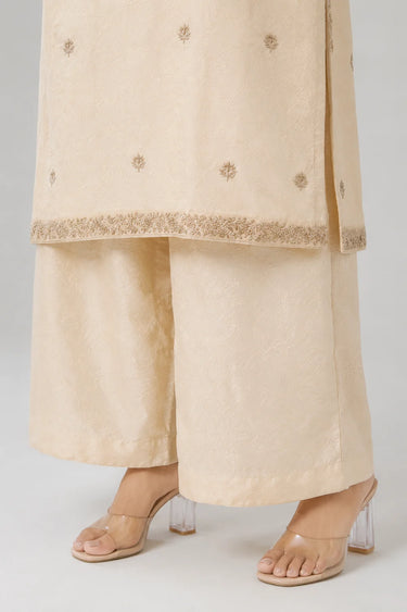 2 Piece - Embroidered Jacquard Suit
