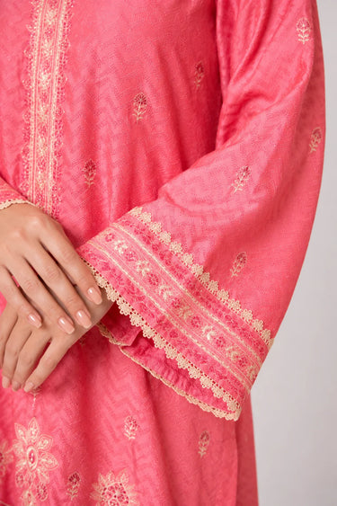 2 Piece - Embroidered Jacquard Suit