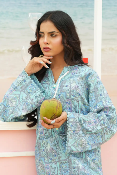 2 Piece - Printed Cotton Lawn Suit