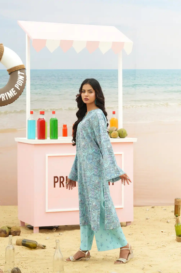 2 Piece - Printed Cotton Lawn Suit