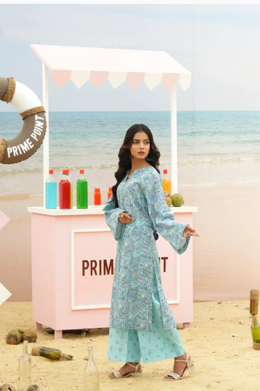 2 Piece - Printed Cotton Lawn Suit