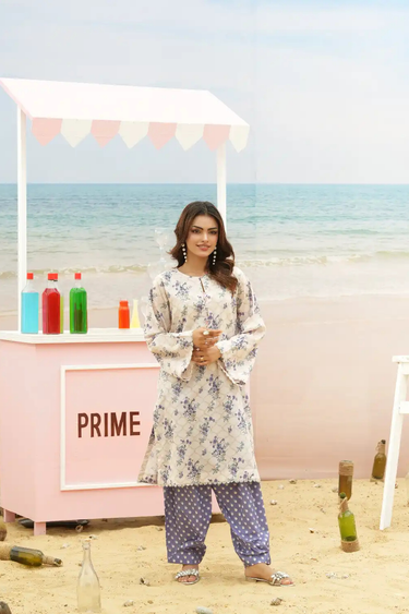 2 Piece - Printed Cotton Lawn Suit
