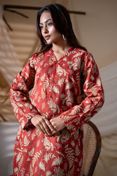 2 Piece - Printed Cotton Lawn Suit
