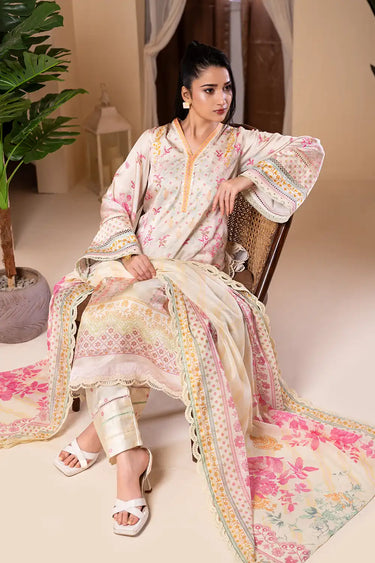 3 Piece - Printed Shamooz Silk Suit