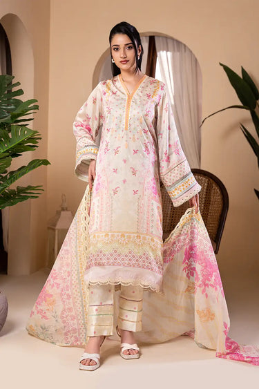 3 Piece - Printed Shamooz Silk Suit