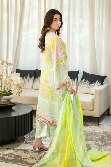 3 Piece - Printed Silk Suit