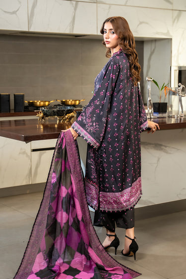 3 Piece - Embroidered Silk Suit