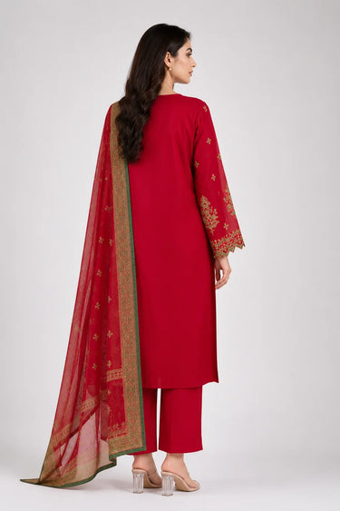 3 Piece - Embroidered Cambric Lawn Suit