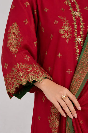 3 Piece - Embroidered Cambric Lawn Suit