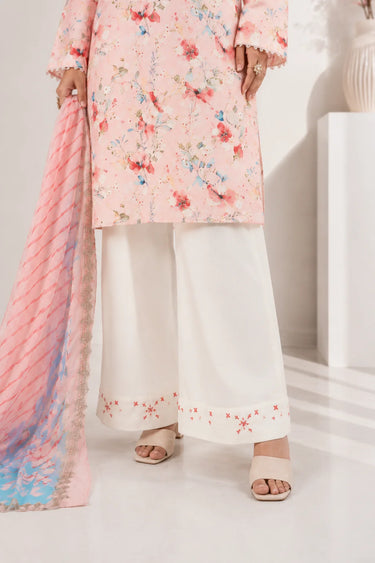 3 Piece - Printed Schiffli Suit