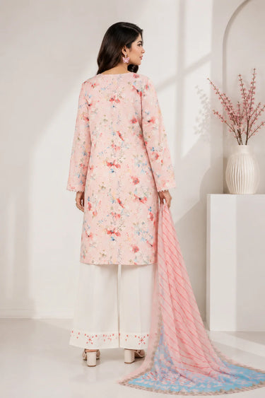3 Piece - Printed Schiffli Suit