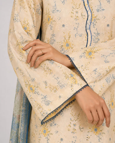 3 Piece - Embroidered Chikankari Suit