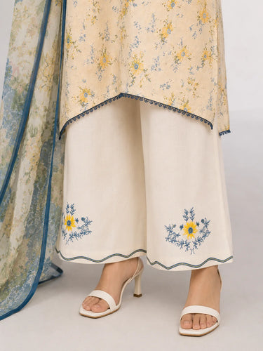 3 Piece - Embroidered Chikankari Suit