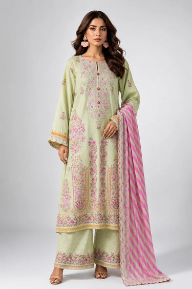 3-Piece - Embroidered Lawn Suit