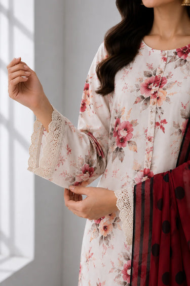 3-PIECE - PRINTED LAWN SUIT