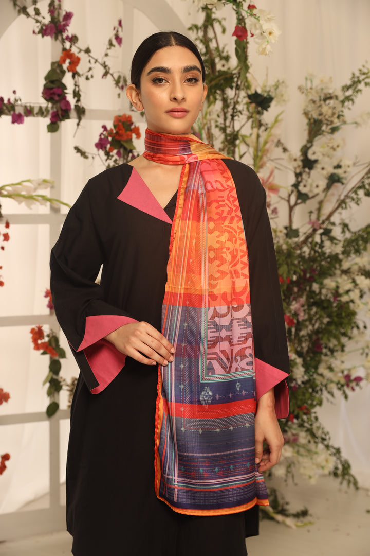 Silk Printed Stole - Prime Point Store